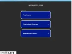 Sites similar to bscnotes.com