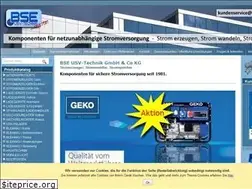 Sites similar to bse-usv-technik.de