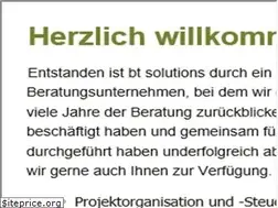 Sites similar to bt-solutions.de