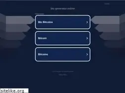 Sites similar to btc-generator.online