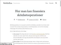Sites similar to bubblebox.se