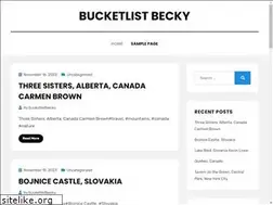 Sites similar to bucketlistbecky.com