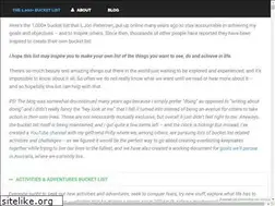 Sites similar to bucketlistfanatic.com