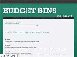 Sites similar to budgetbins.co.nz