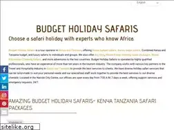 Sites similar to budgetholidaysafaris.com