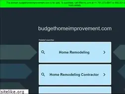 Sites similar to budgethomeimprovement.com
