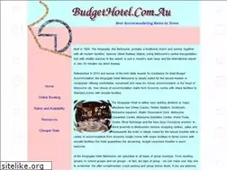Sites similar to budgethotel.com.au