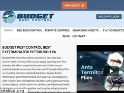 Sites similar to budgetpestcontrolpgh.com