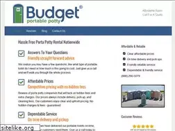 Sites similar to budgetportapotty.com