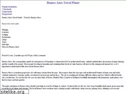 Sites similar to buenosairestravelplanet.info