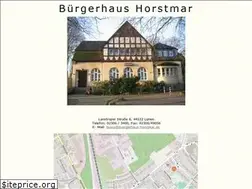 Sites similar to buergerhaus-horstmar.de