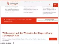 Sites similar to buergerstiftung-schwaebischhall.de