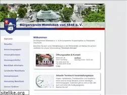 Sites similar to buergerverein-wandsbek.de
