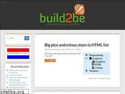 Sites similar to build2be.com