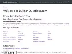 Sites similar to builder-questions.com