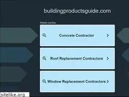 Sites similar to buildingproductsguide.com