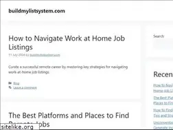 Sites similar to buildmylistsystem.com
