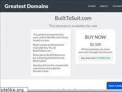 Sites similar to builttosuit.com