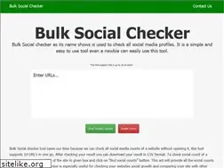 Sites similar to bulksocialchecker.com