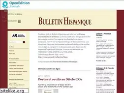 Sites similar to bulletinhispanique.revues.org