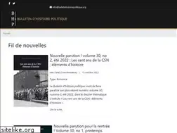 Sites similar to bulletinhistoirepolitique.org