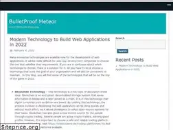 Sites similar to bulletproofmeteor.com