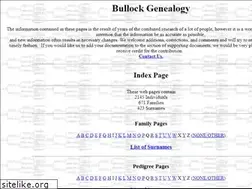 Sites similar to bullockgenealogy.net