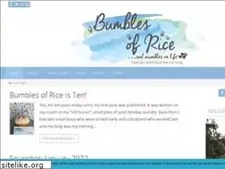 Sites similar to bumblesofrice.com