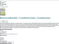 Sites similar to bundesgesundheitsblatt.de