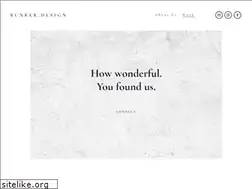 Sites similar to bunker.design