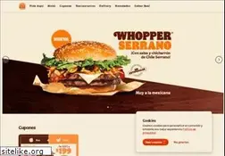 Sites similar to burgerking.com.mx