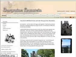Sites similar to burgruine-hanstein.de