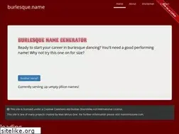 Sites similar to burlesque.name