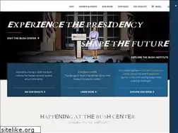 Sites similar to bushcenter.org