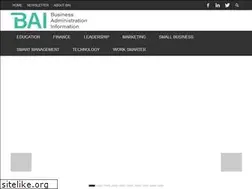 Sites similar to businessadministrationinformation.com