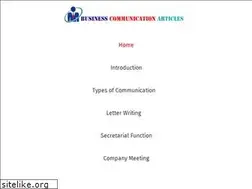 Sites similar to businesscommunicationarticles.com