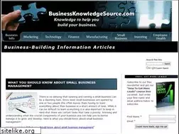 Sites similar to businessknowledgesource.com