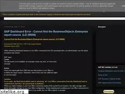 Sites similar to businessobjectsbi4.blogspot.com