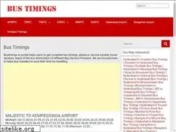 Sites similar to bustimings.in
