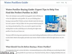 Sites similar to buybestwaterpurifiers.in
