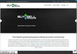 Sites similar to buysellaccounts.com