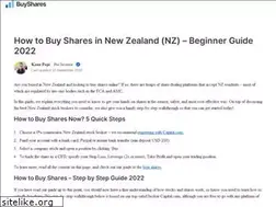 Sites similar to buyshares.co.nz