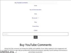 Sites similar to buyyoutubecomments.net