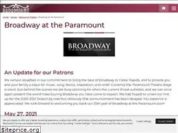 Sites similar to bwayattheparamount.com