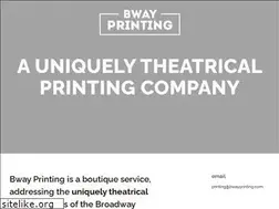 Sites similar to bwayprinting.com