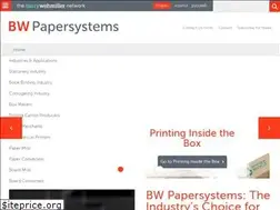 Sites similar to bwpapersystems.com