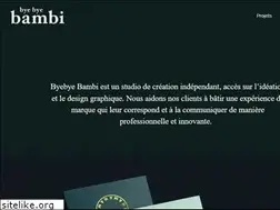 Sites similar to byebyebambi.com
