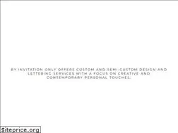 Sites similar to byinvitationonlyink.com