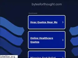 Sites similar to bytesforthought.com