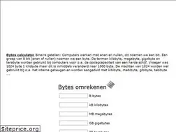 Sites similar to bytesomrekenen.nl
